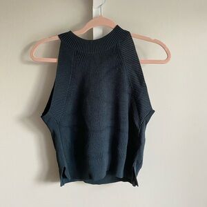 Wilfred Blue Knit Halter Top - S